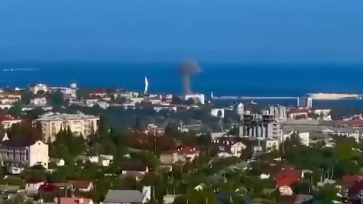 Do velitelství ruské černomořské flotily na Krymu narazil dron